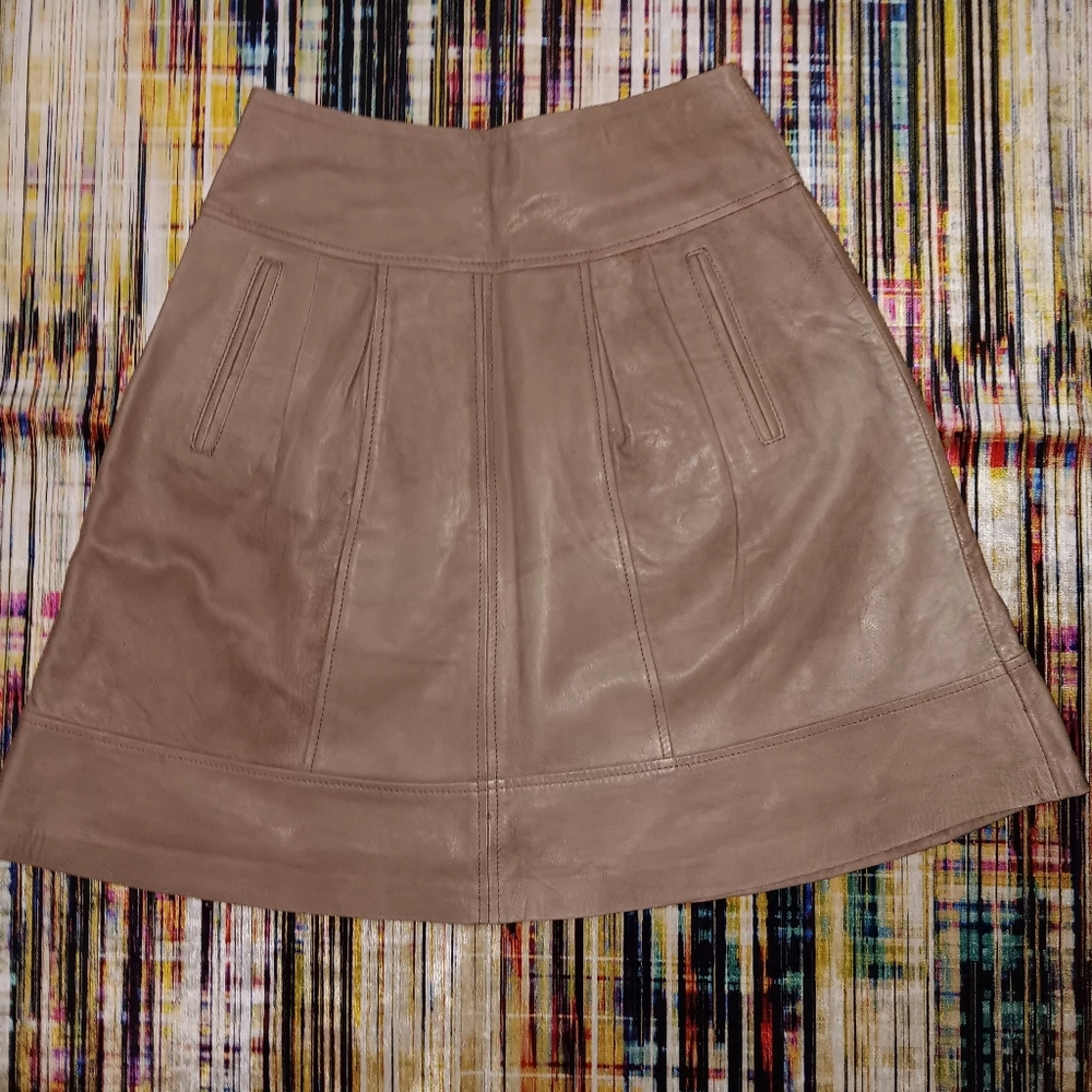 Oasis Leather Skirt